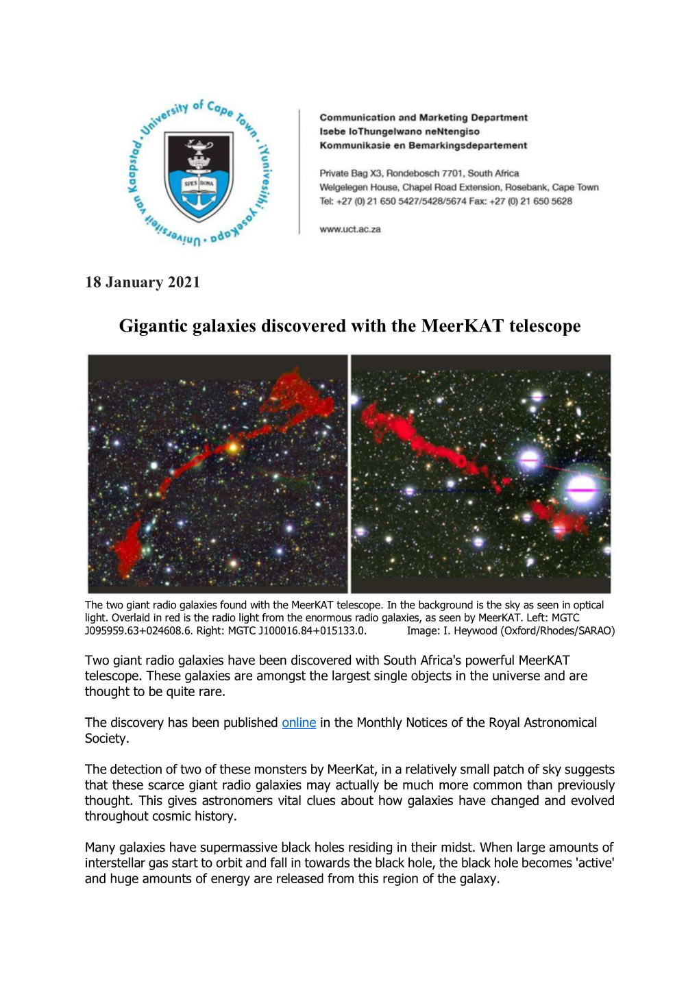 Gigantic Galaxies Discovered with the Meerkat Telescope