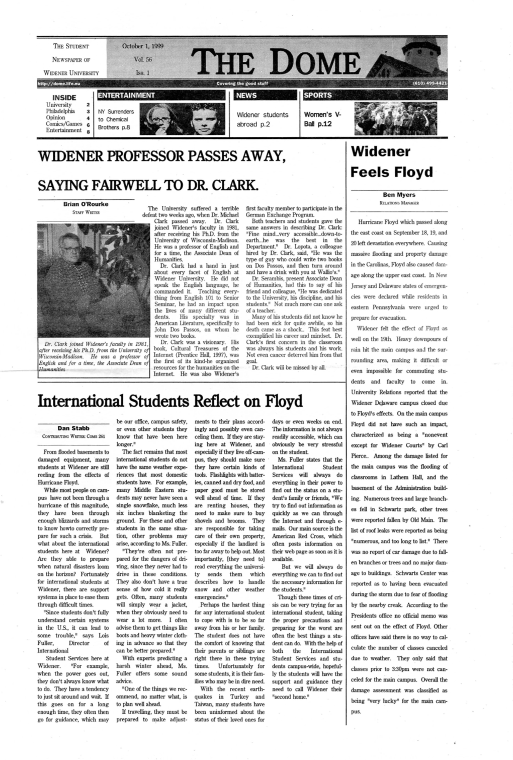 International Students Reflect on Floyd Widener ~Ware Campus Closed Due to Floyd's Effects