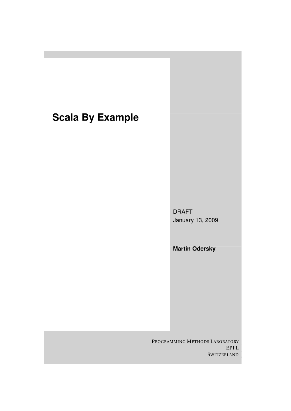 Scala by Example (2009)