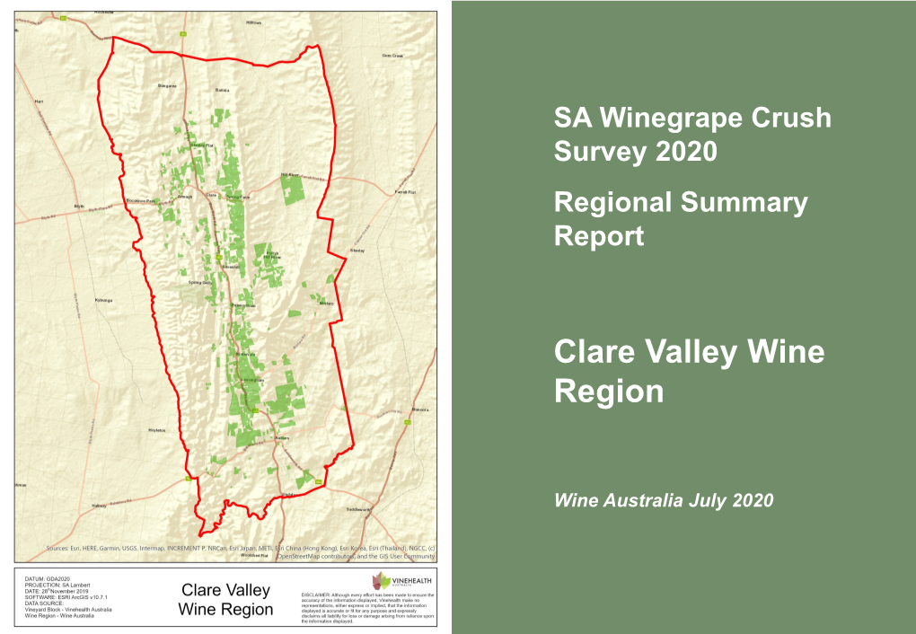 Clare Valley Wine Region