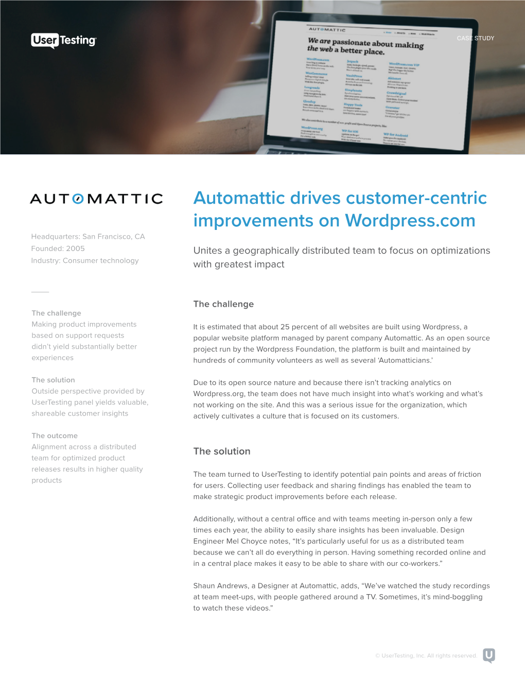 Automattic Drives Customer-Centric Improvements on Wordpress.Com