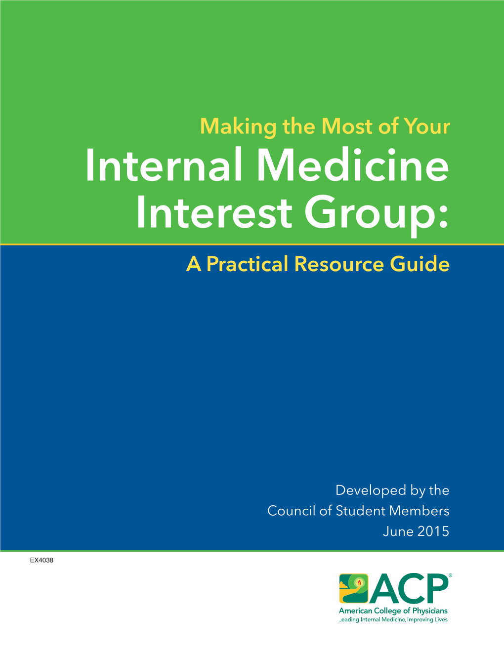 Internal Medicine Interest Group Resource Guide