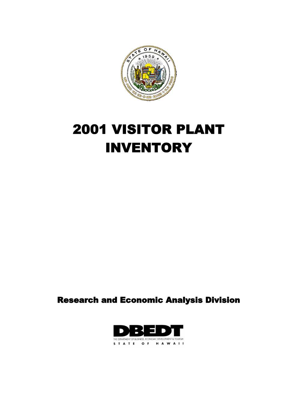 2001 Visitor Plant Inventory Report