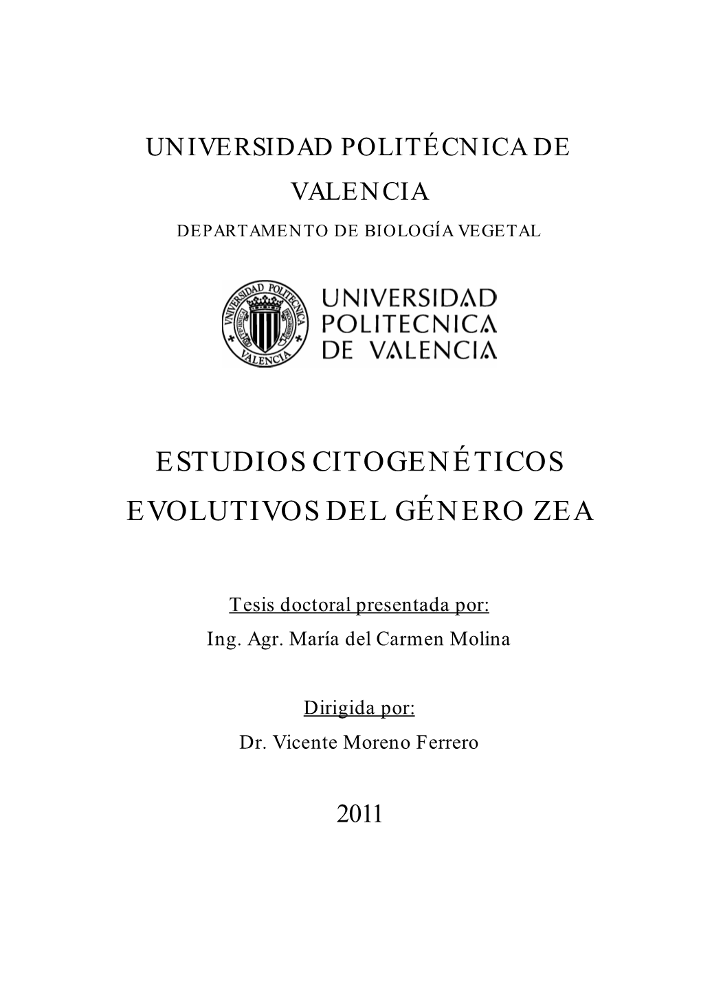 Estudios Citogenéticos Evolutivos Del Género Zea