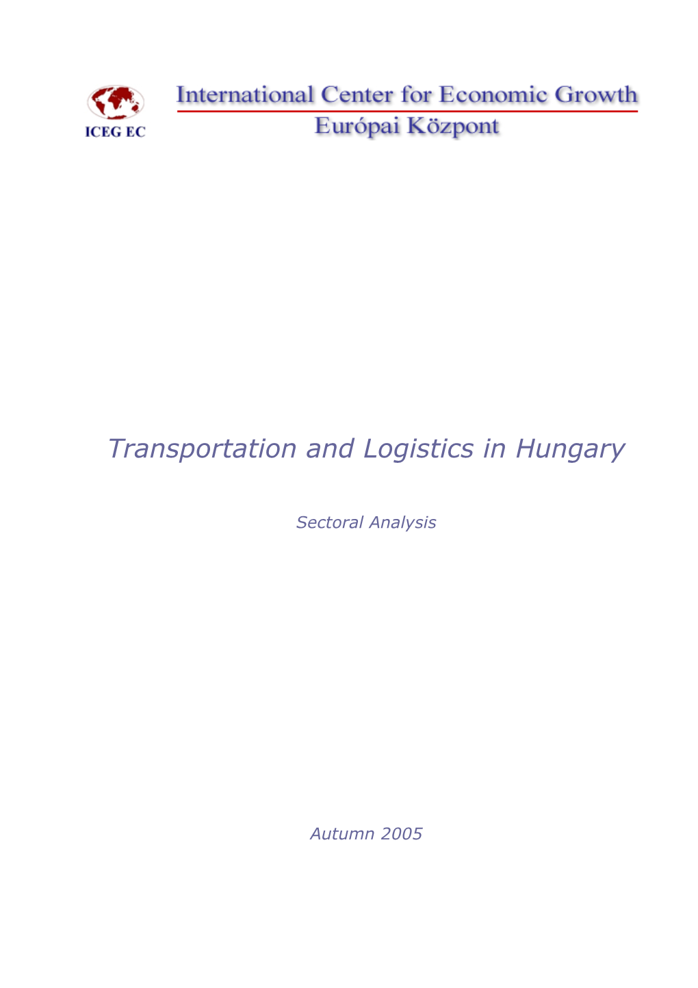 Transportation and Logistics in Hungary