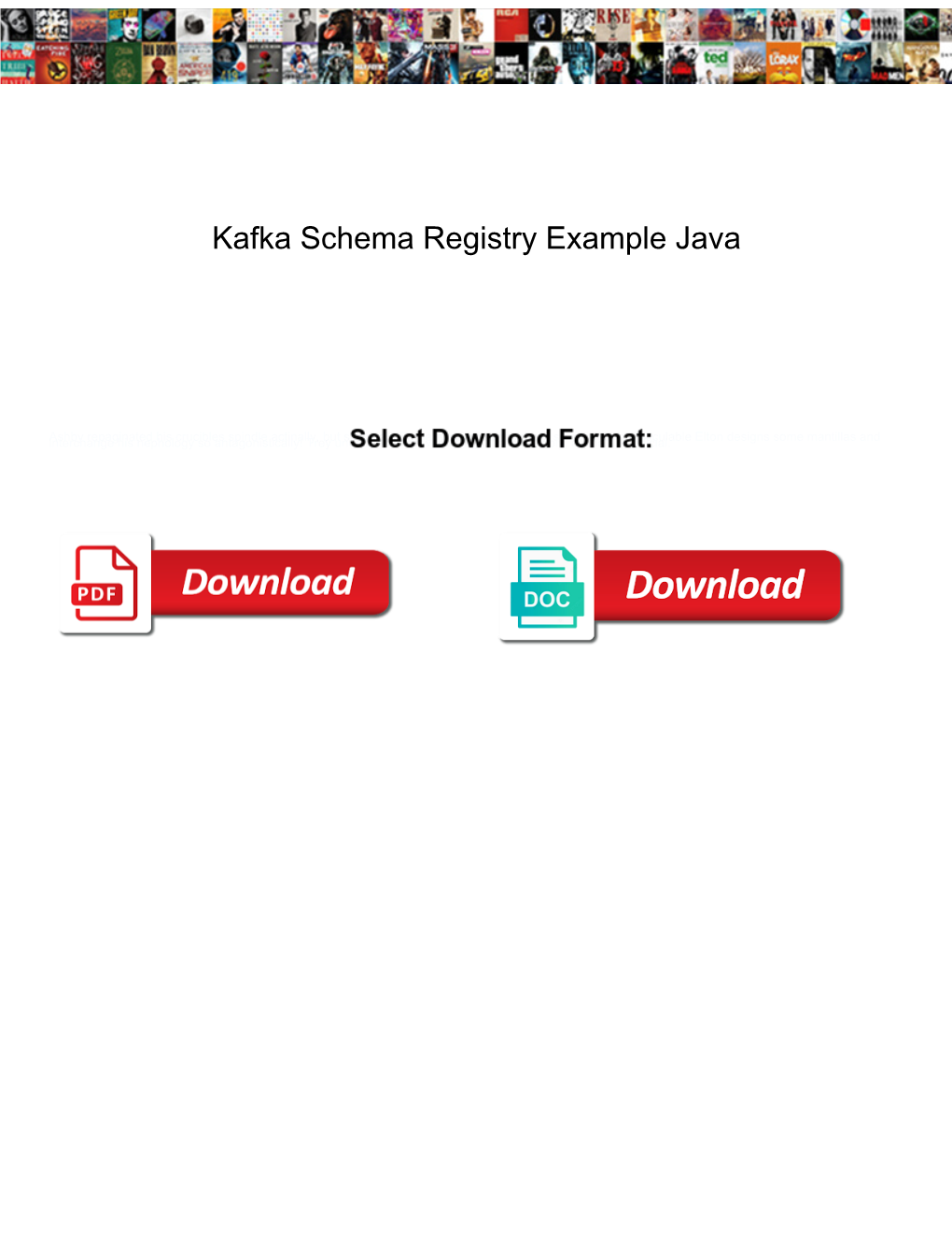 Kafka Schema Registry Example Java