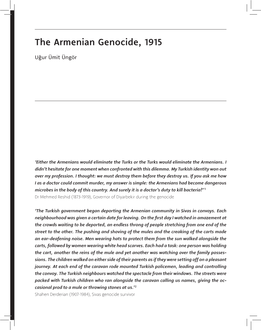 The Armenian Genocide, 1915