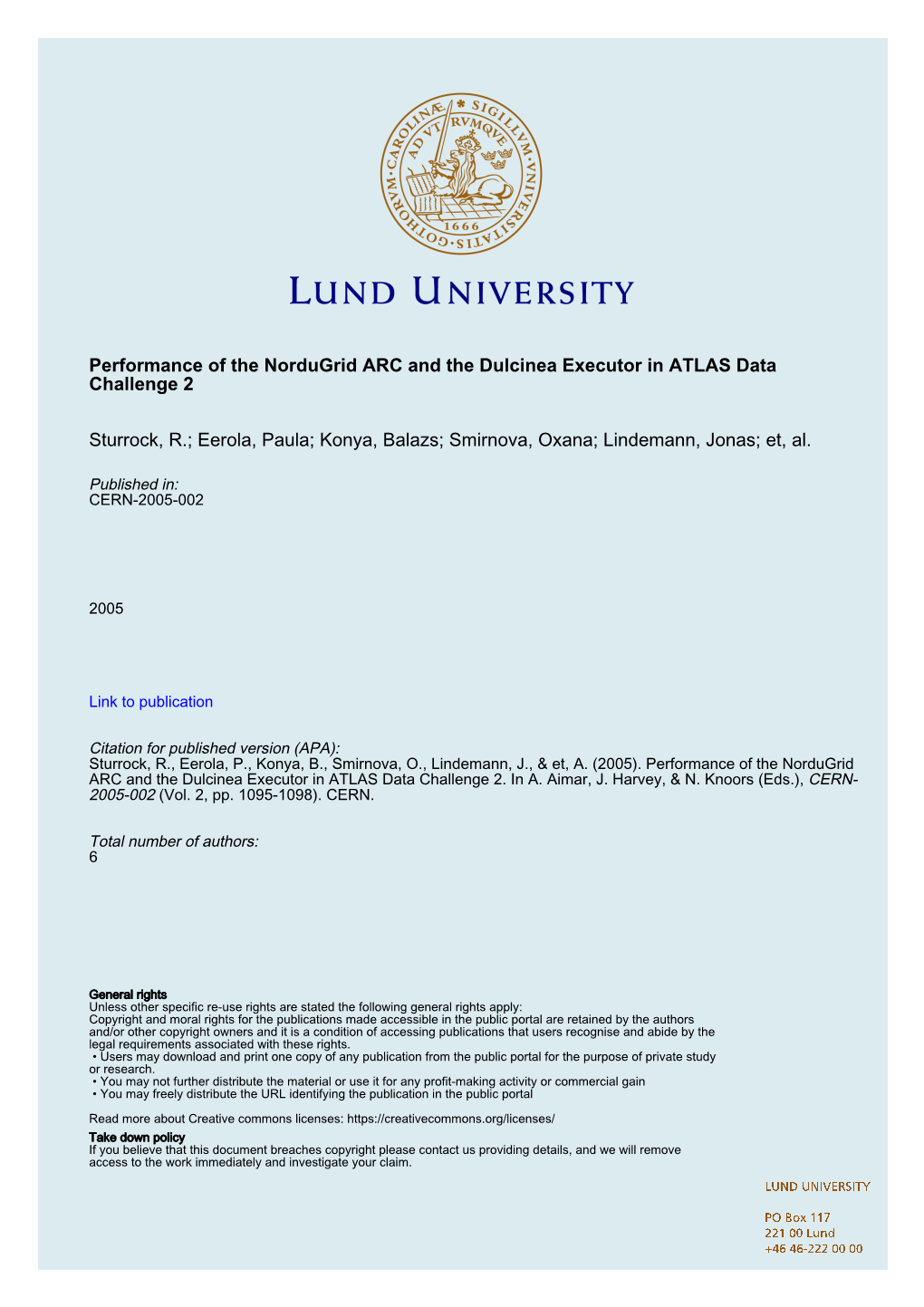 Performance of the Nordugrid ARC and the Dulcinea Executor in ATLAS Data Challenge 2