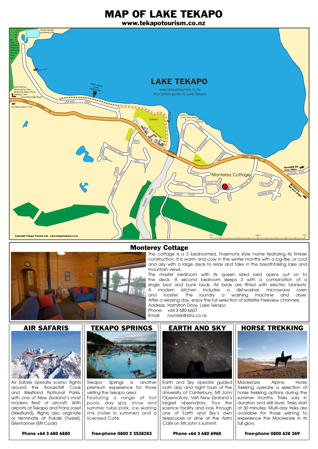 Map of Lake Tekapo