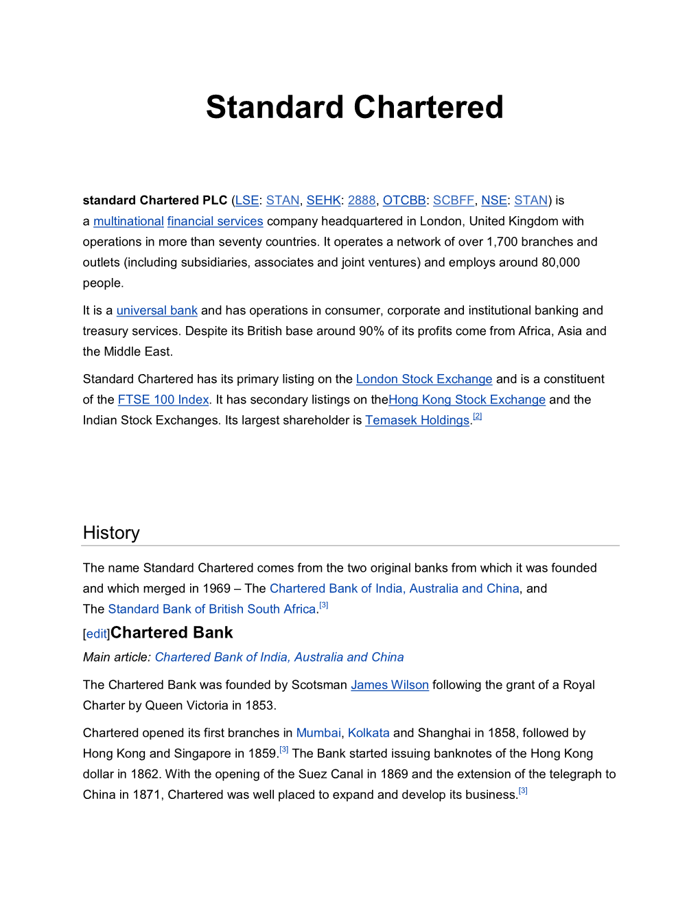 Standard Chartered