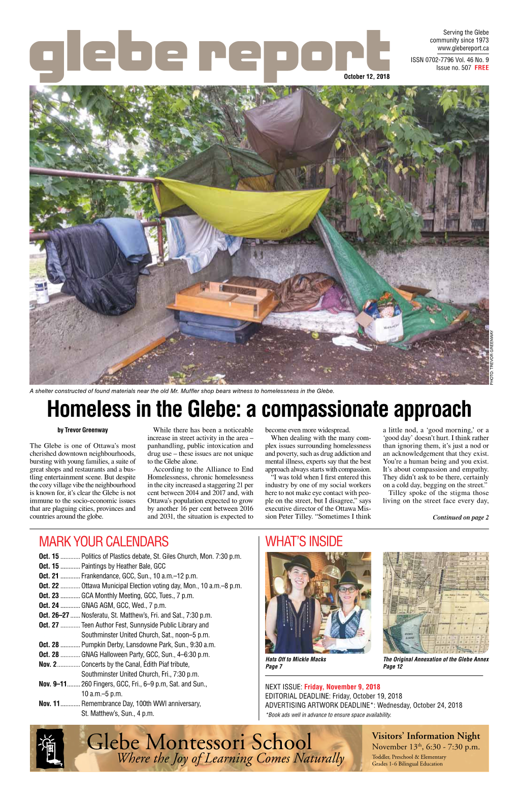 Homeless in the Glebe: a Compassionate Approach by Trevor Greenway While There Has Been a Noticeable Become Even More Widespread