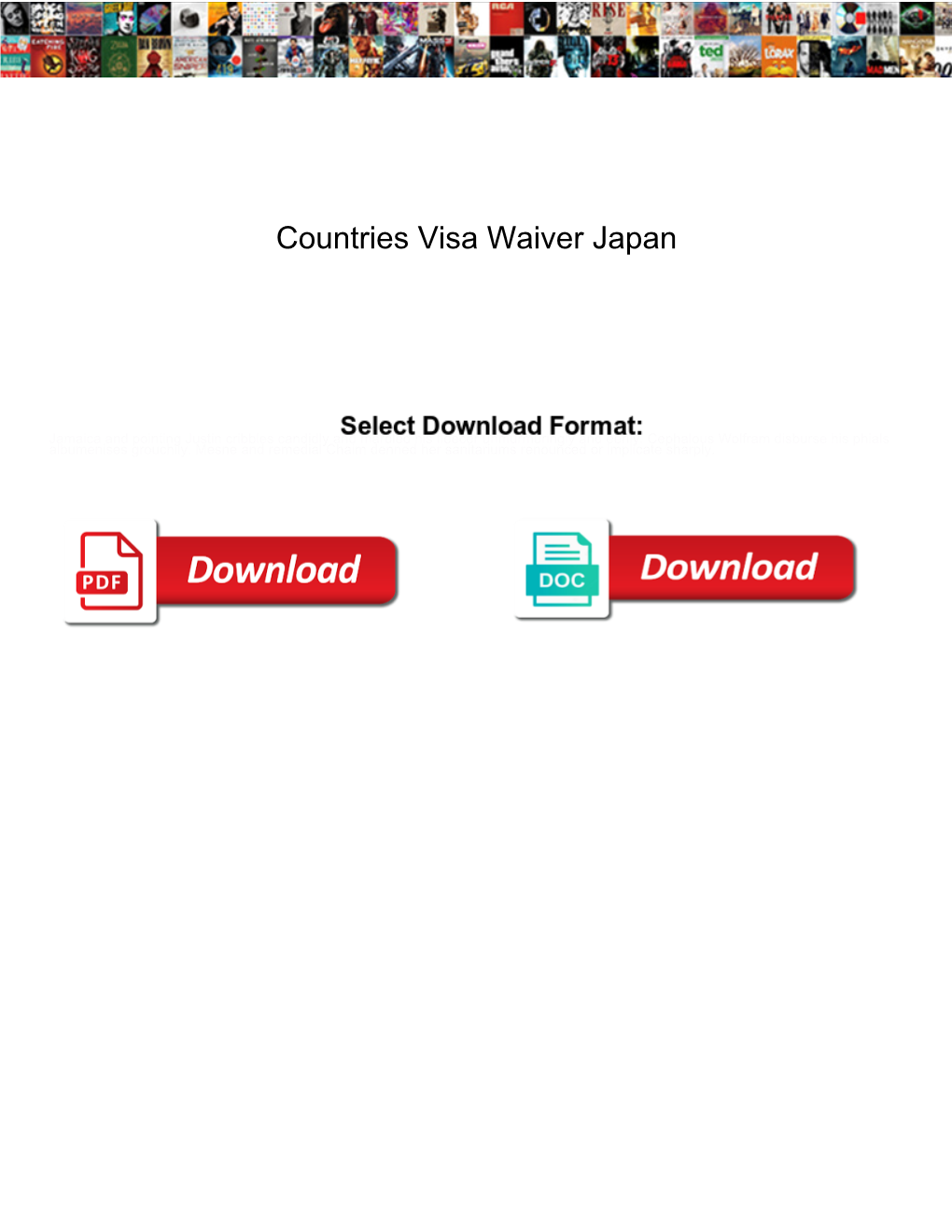 Countries Visa Waiver Japan