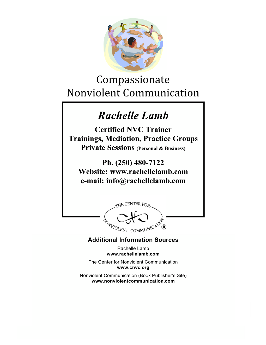 Rachelle Lamb Compassionate Nonviolent Communication