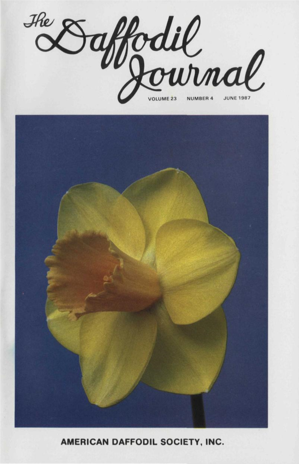 1987 June, American Daffodil Society Journal