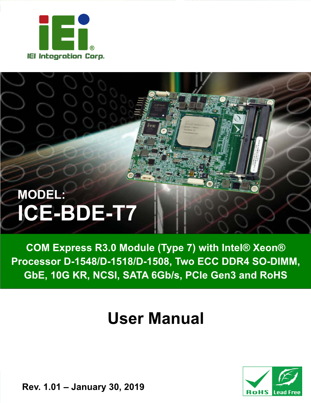 ICE-BDE-T7 COM Express Module