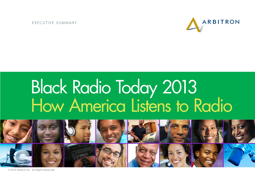 Black Radio Today Executive Summary