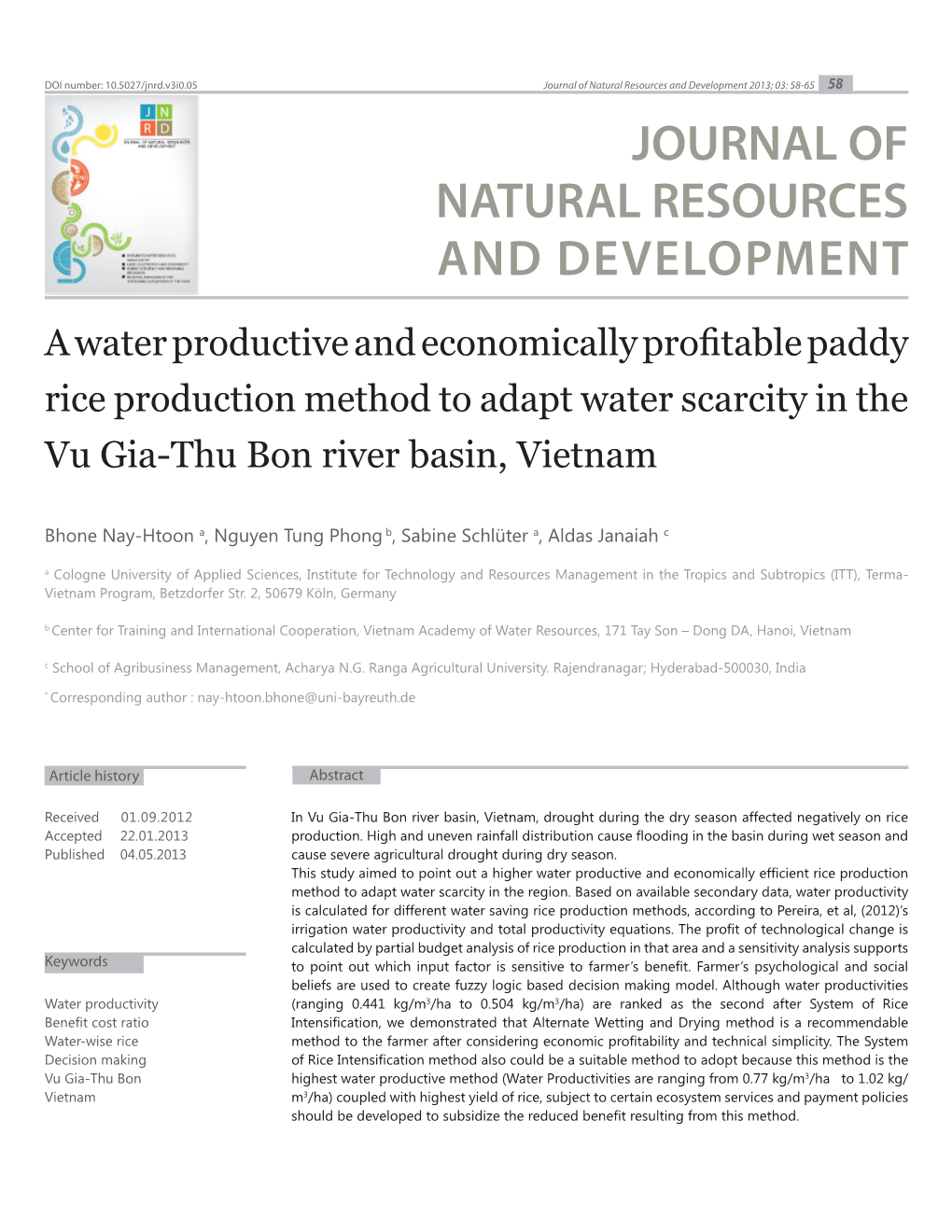 Vu Gia-Thu Bon River Basin, Vietnam