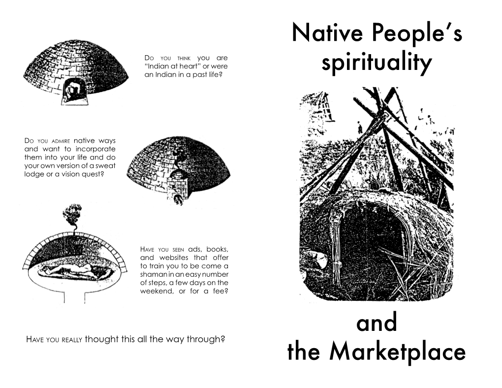 Native People's Spirituality and the Marketplace