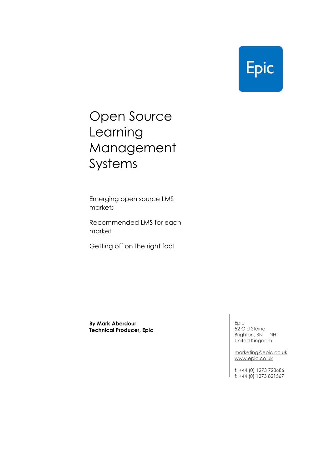 Open Source Learning Management Systems