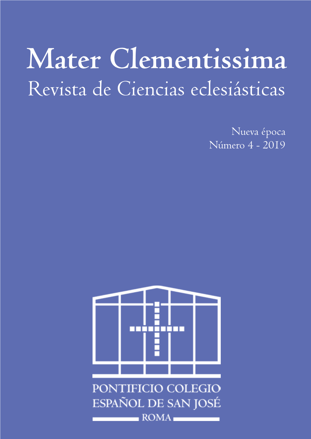 Mater Clementissima Revista De Ciencias Eclesiásticas