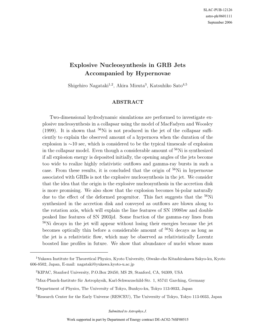 Explosive Nucleosynthesis in GRB Jets Accompanied by Hypernovae