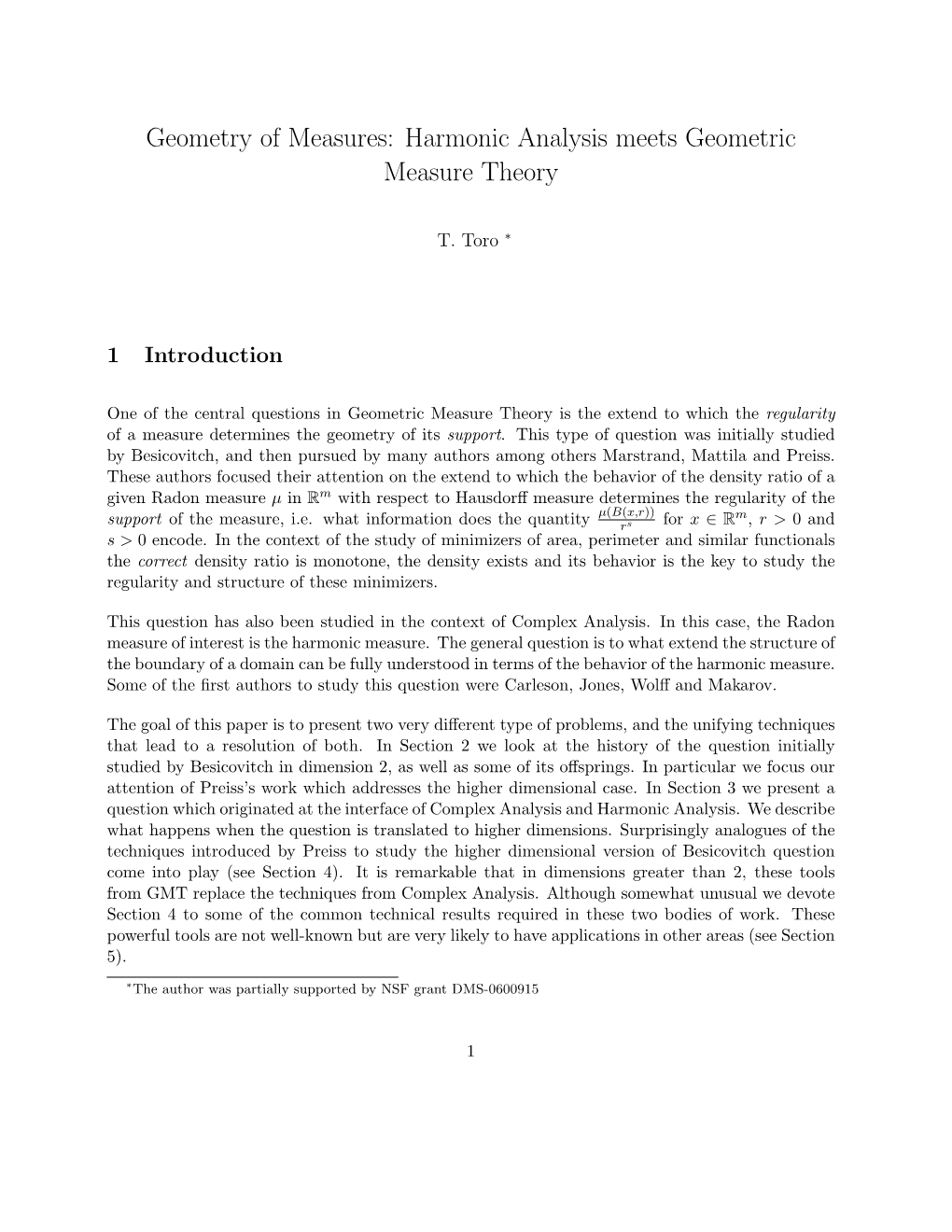 Harmonic Analysis Meets Geometric Measure Theory