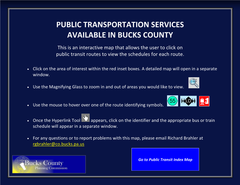 Public Transportation Services Available in Bucks County