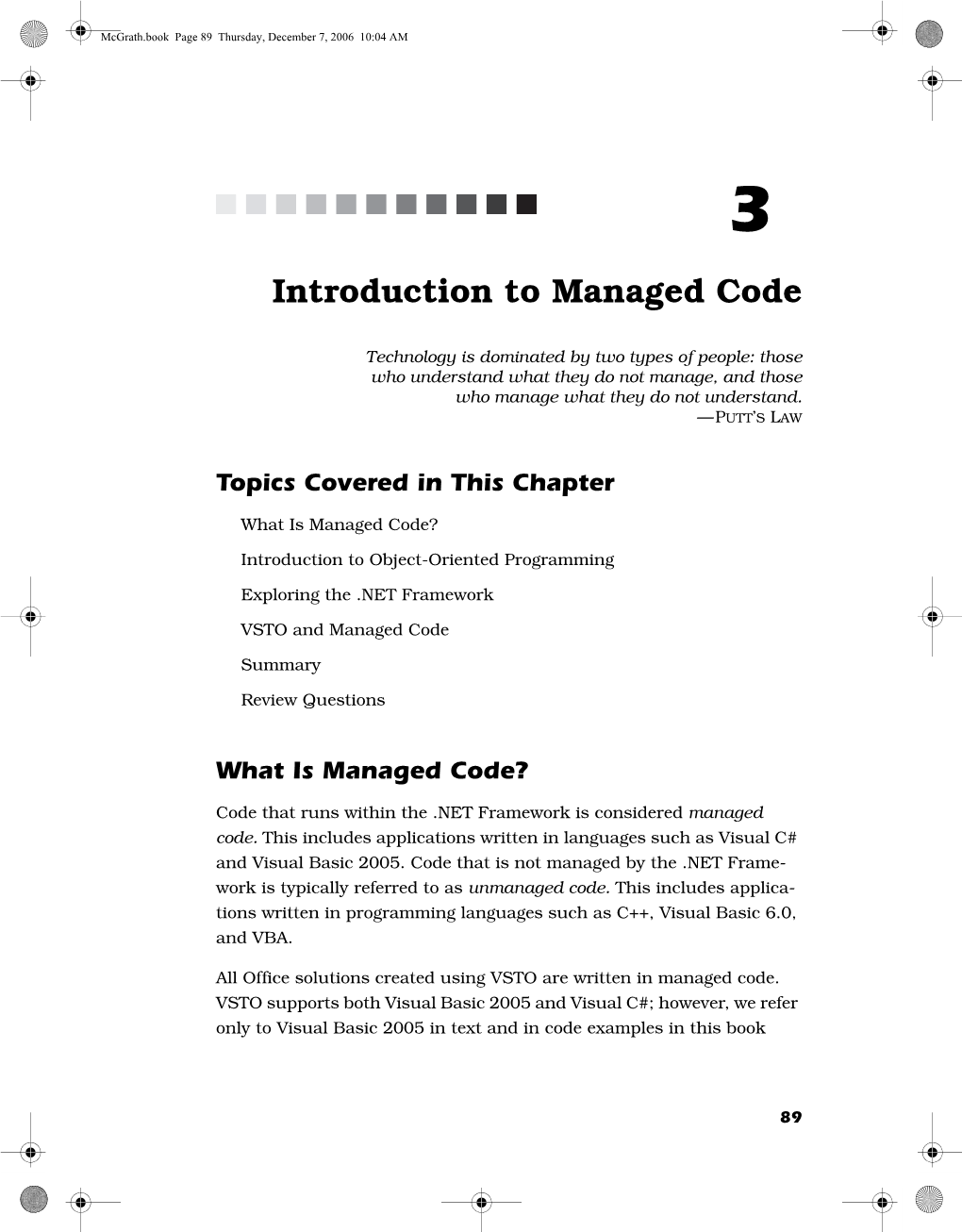 Introduction to Managed Code