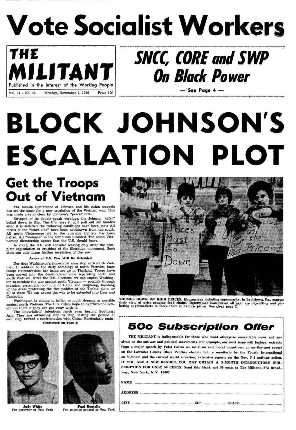 An Historic Election Bid by Black Panther Party