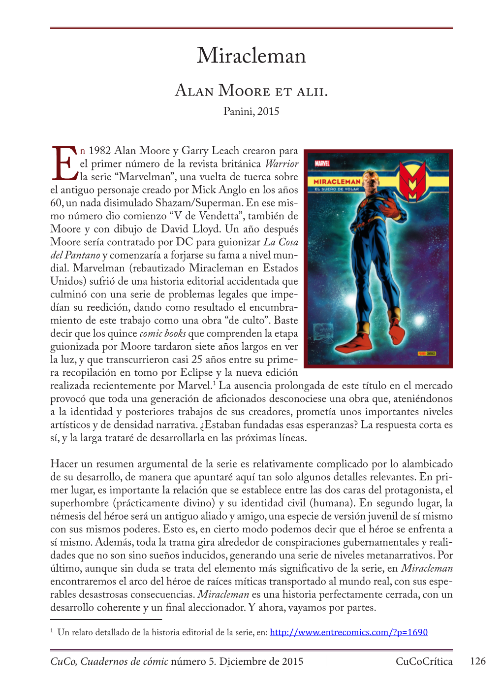 Miracleman Alan Moore Et Alii