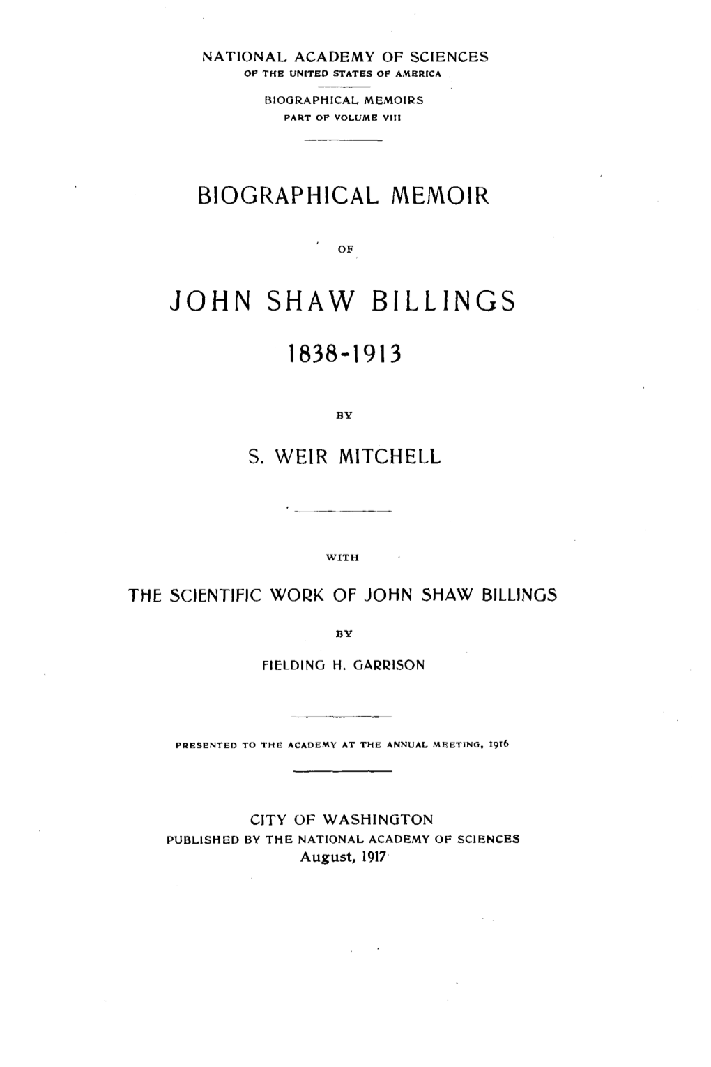 John S. Billings
