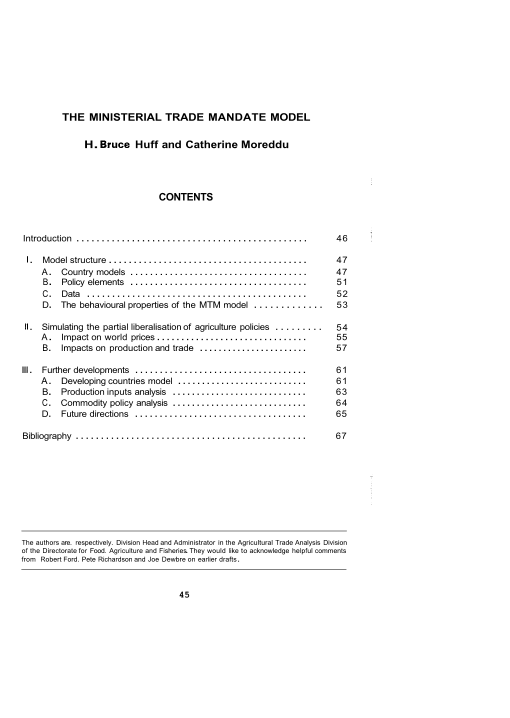 Introduction ...1 . Model Structure