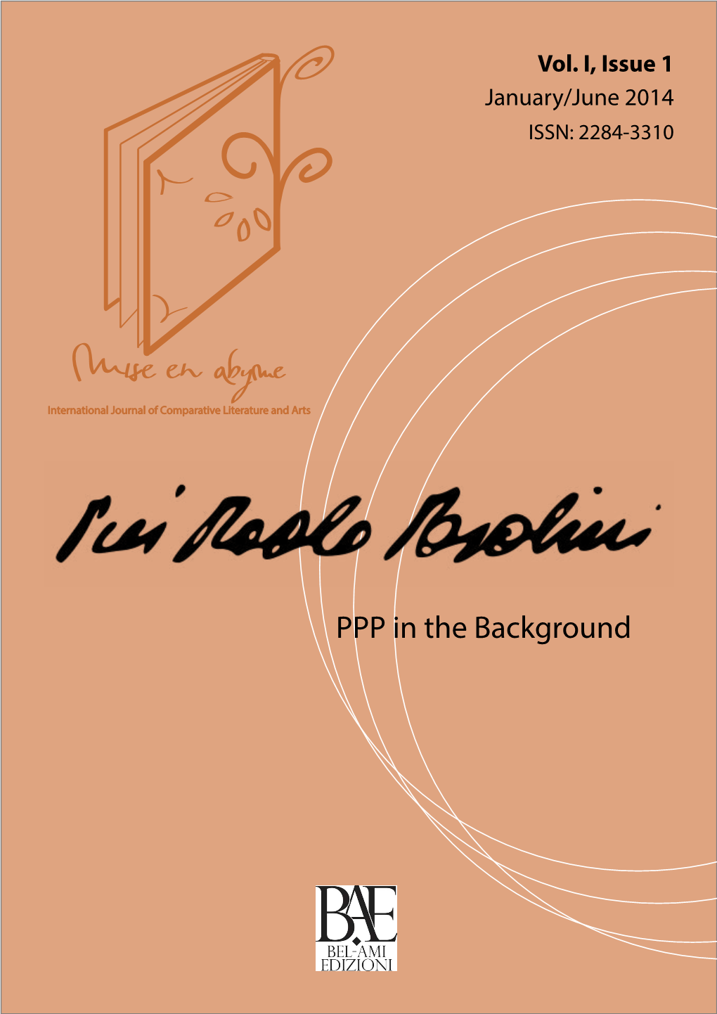 PPP in the Background Mise En Abyme International Journal of Comparative Literature and Arts