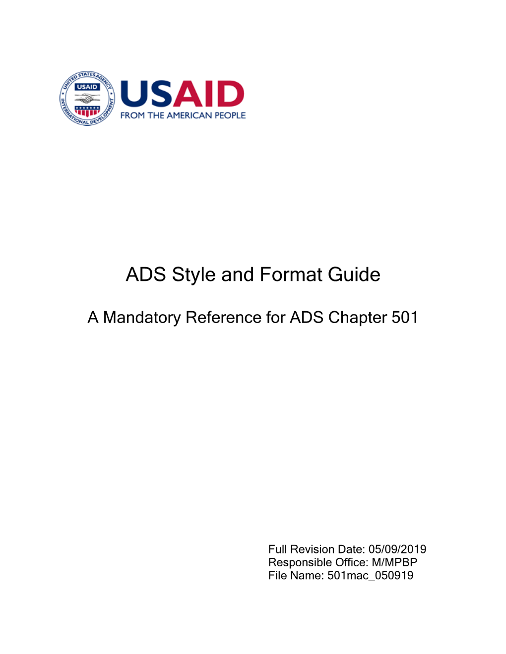 ADS Style and Format Guide