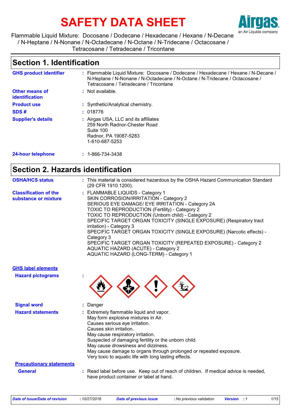 Safety Data Sheet