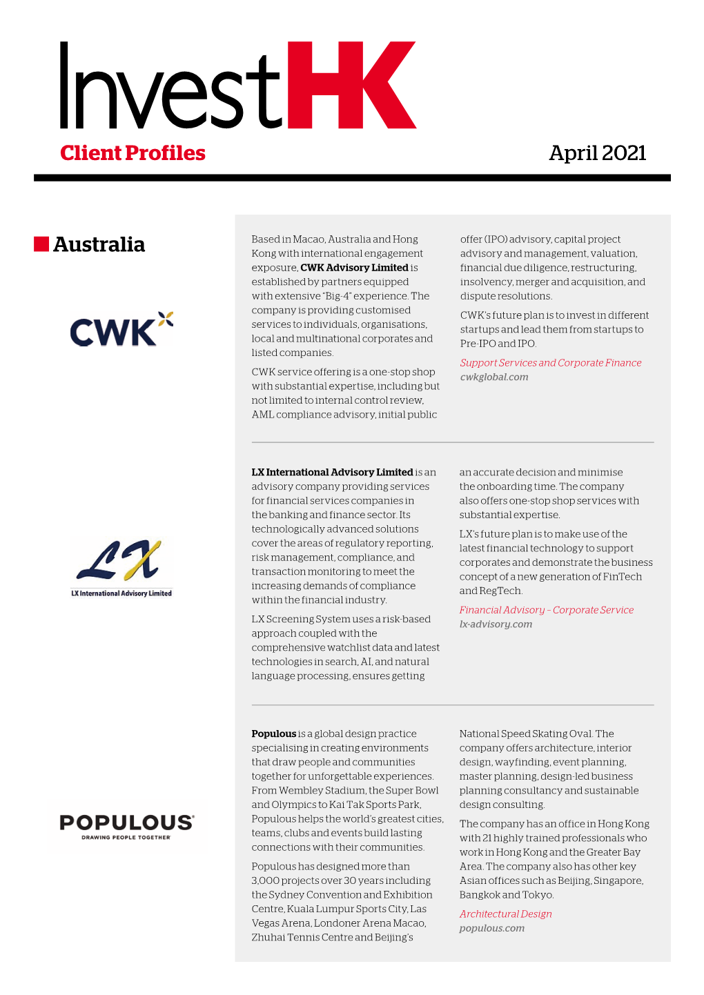 Investhk-Client Profiles, April 2021