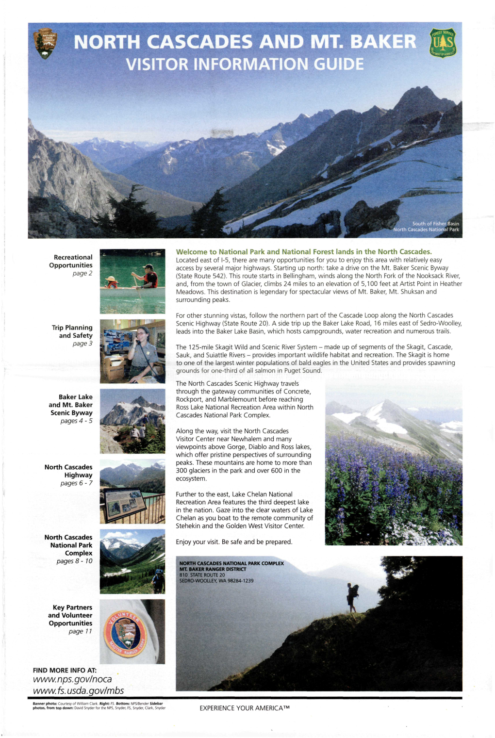 North Cascades and Mt. Baker Visitor Information Guide