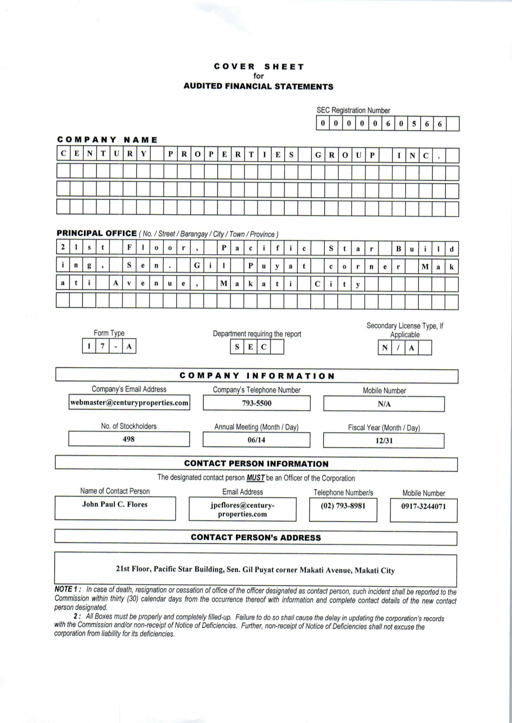 Sec 17-A Fy 2018