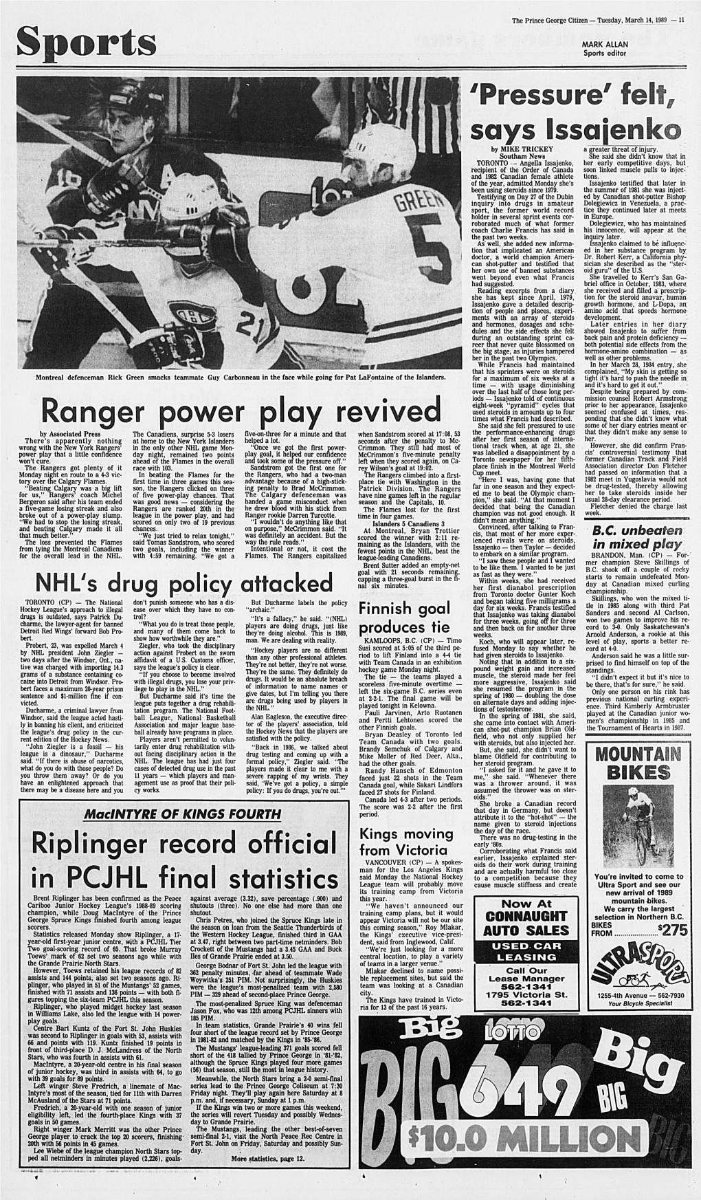 NHL Game Mon­ “Once We Got the First Power- Crimmon