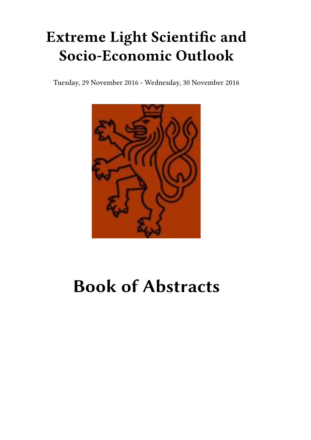 Book of Abstracts Ii Contents