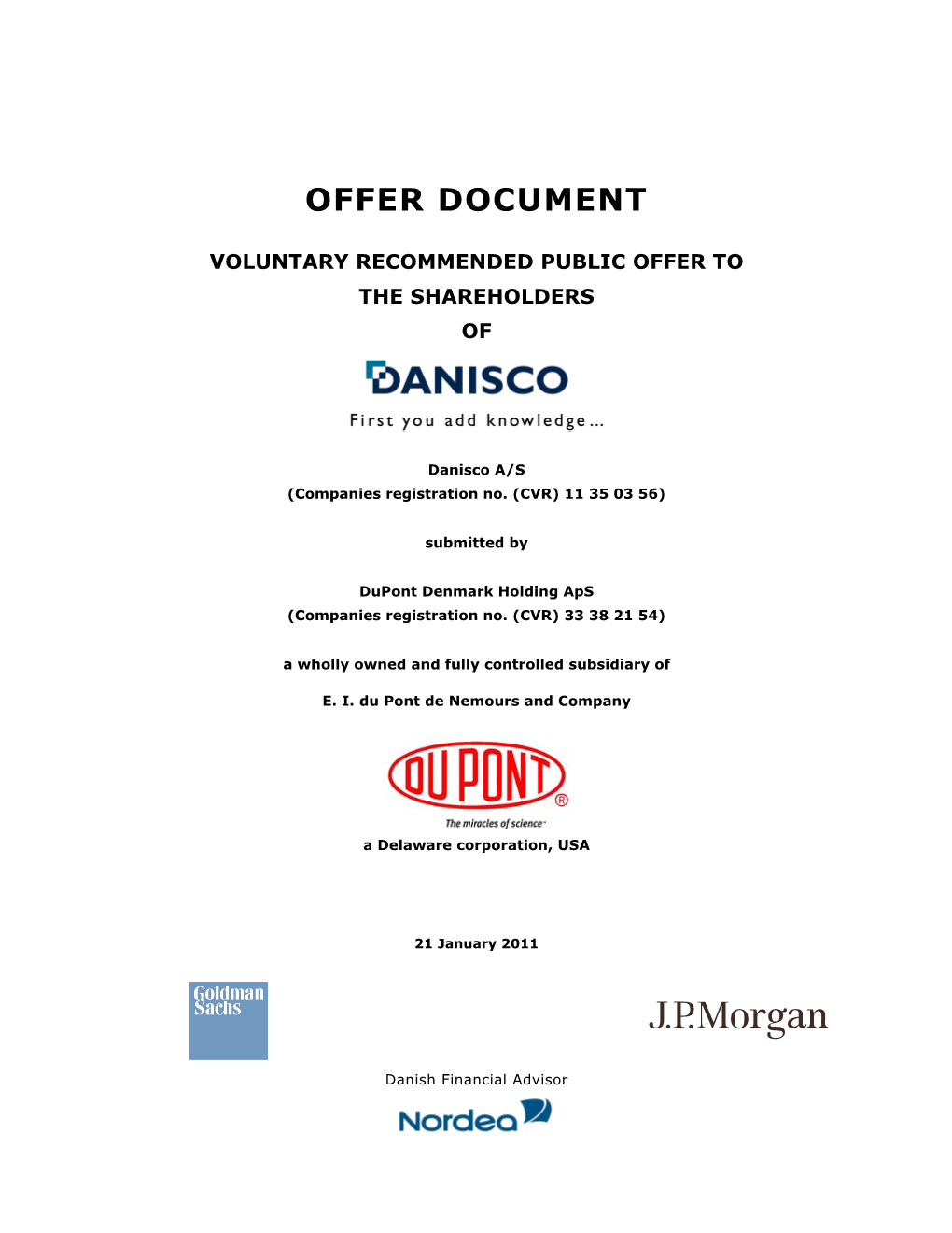 Offer Document