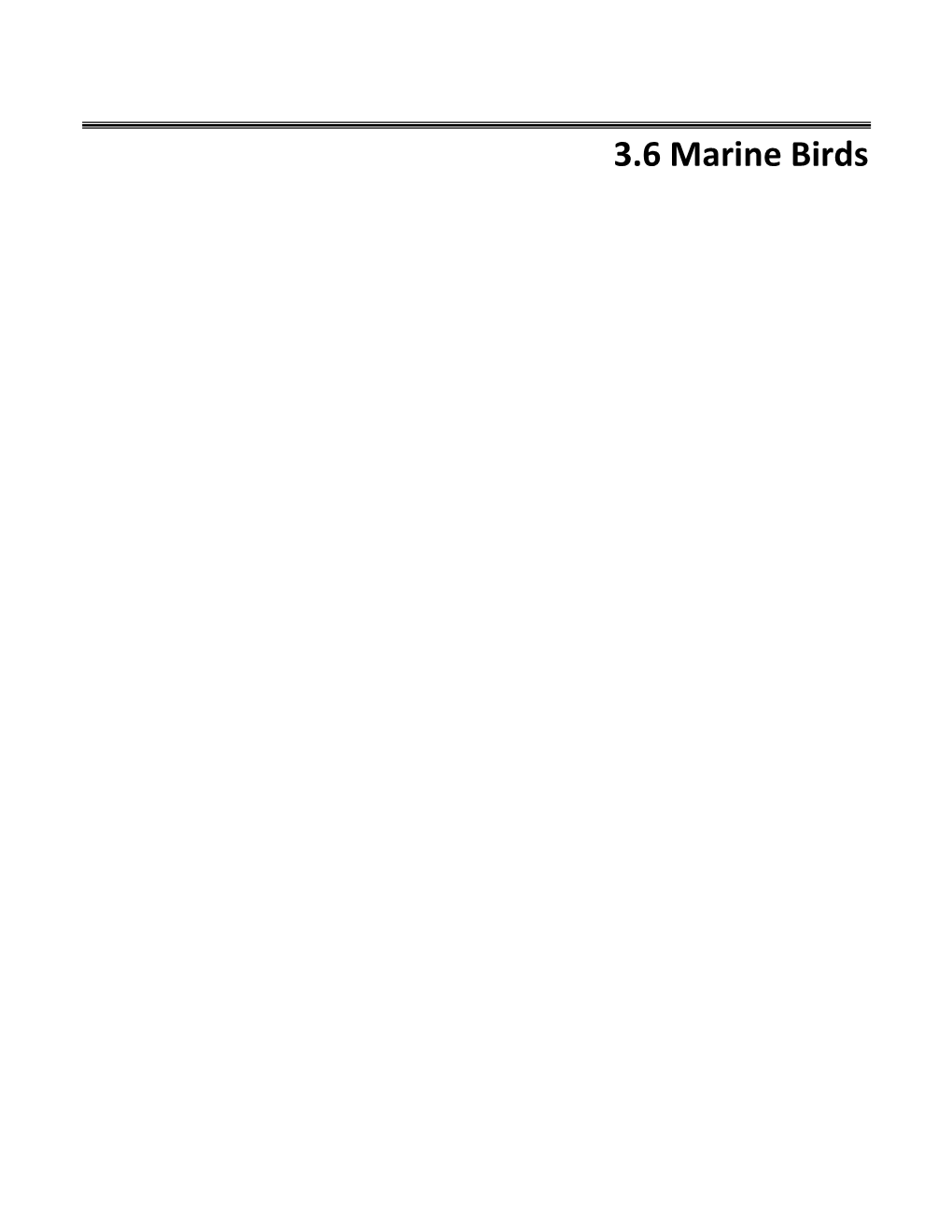 Section 3.6 Marine Birds