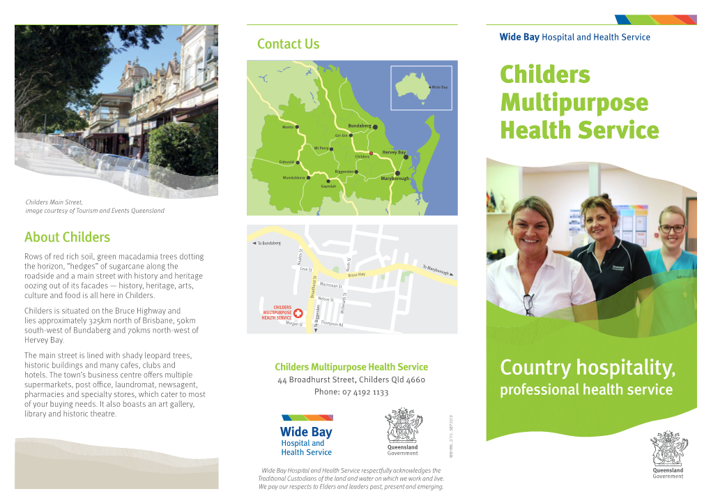 Childers Multipurpose Health Service Hotels