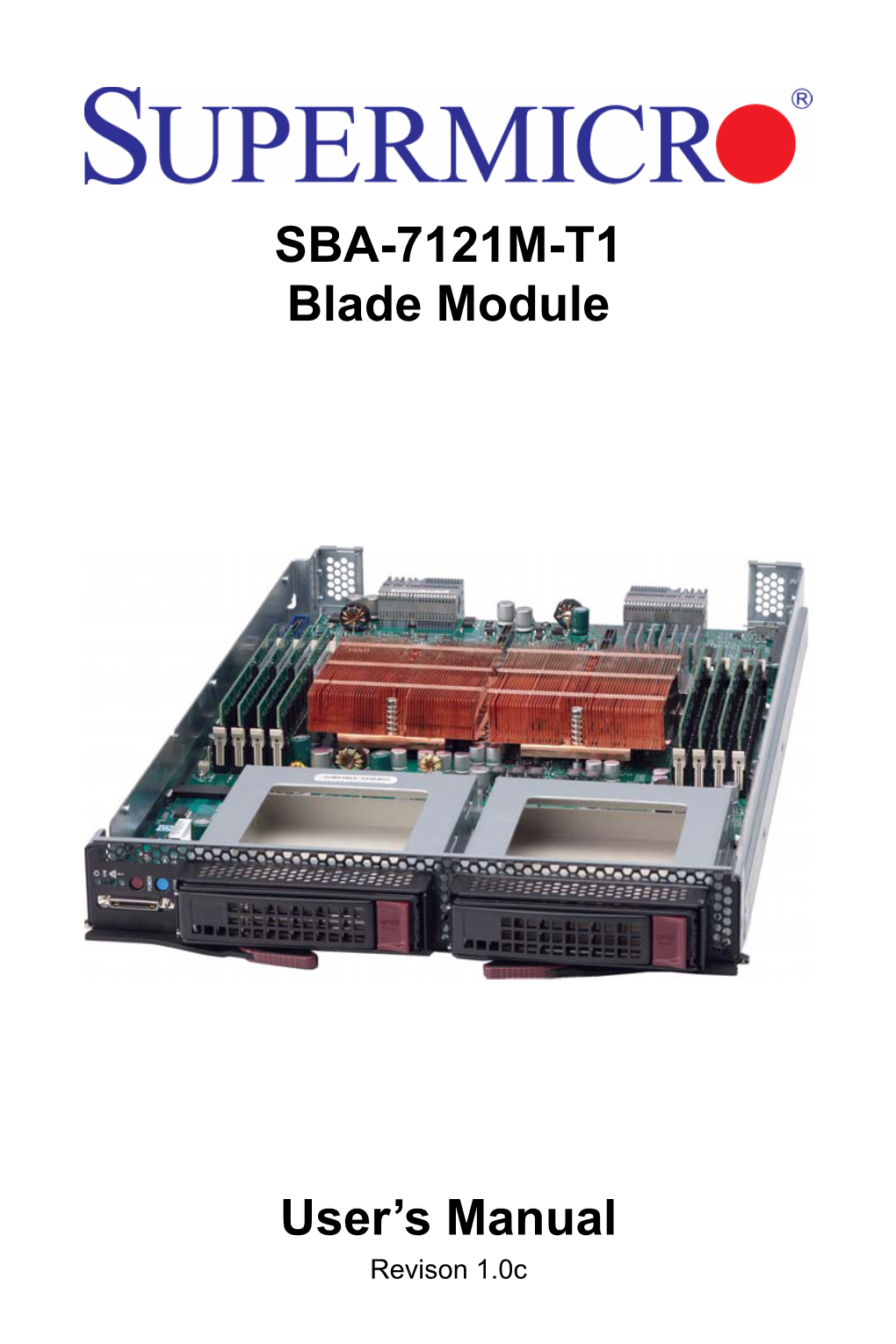 SBA-7121M-T1 Blade Module User's Manual