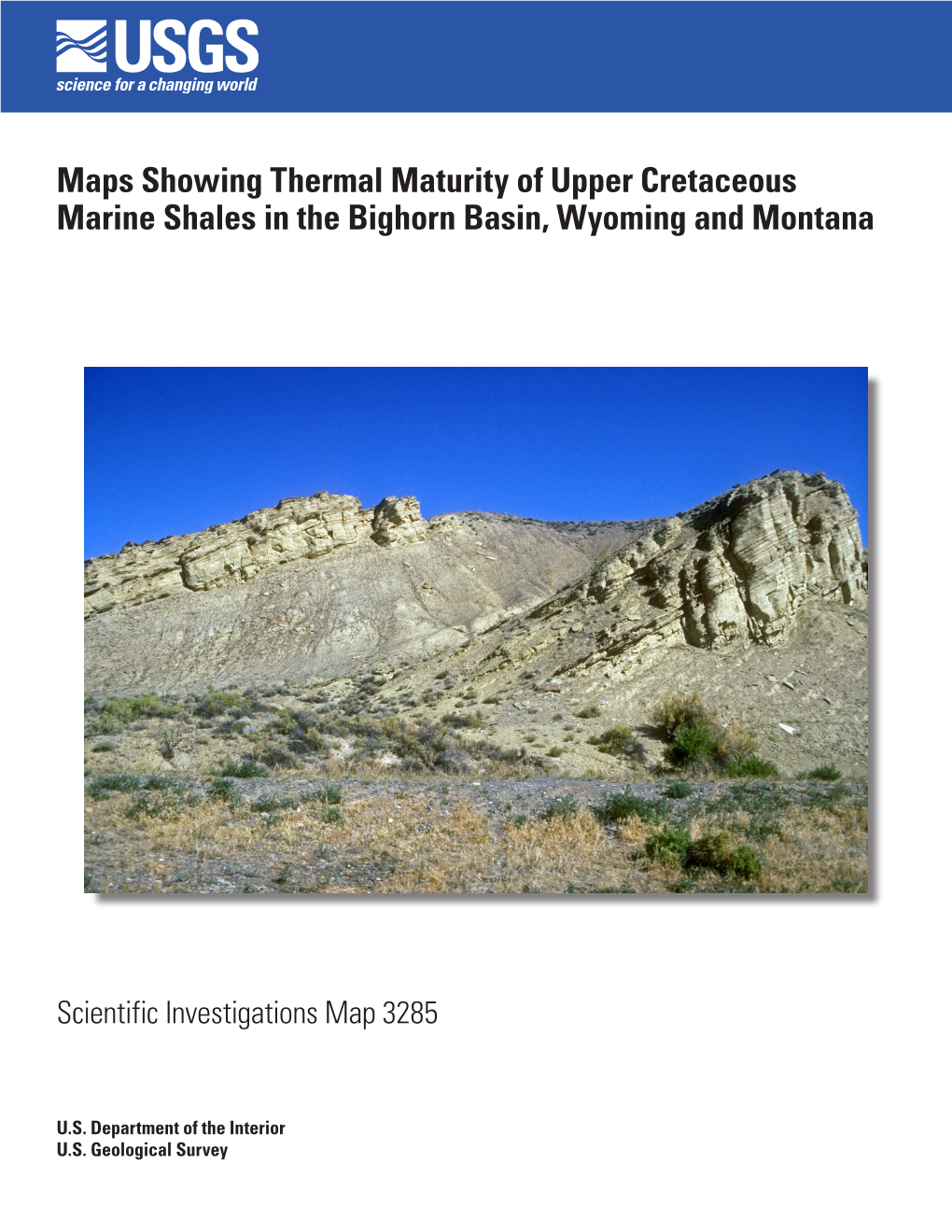 Maps Showing Thermal Maturity of Upper Cretaceous Marine Shales in the Bighorn Basin, Wyoming and Montana