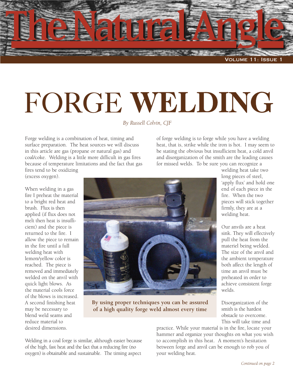 FORGE WELDING by Russell Colvin, CJF