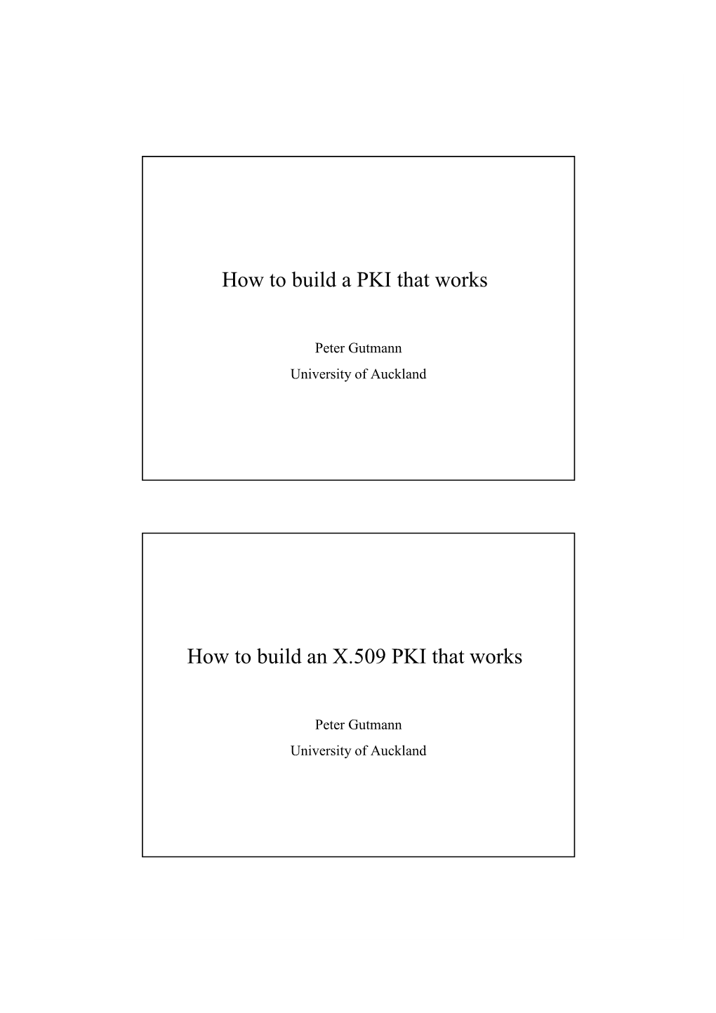 How to Build an X.509 PKI That Works