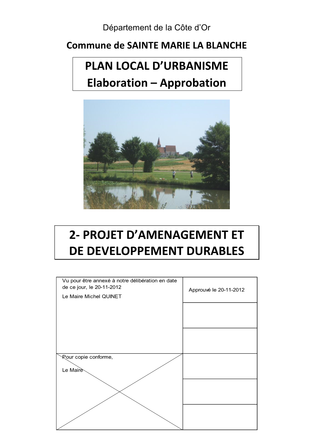 Projet D'amenagement Et De