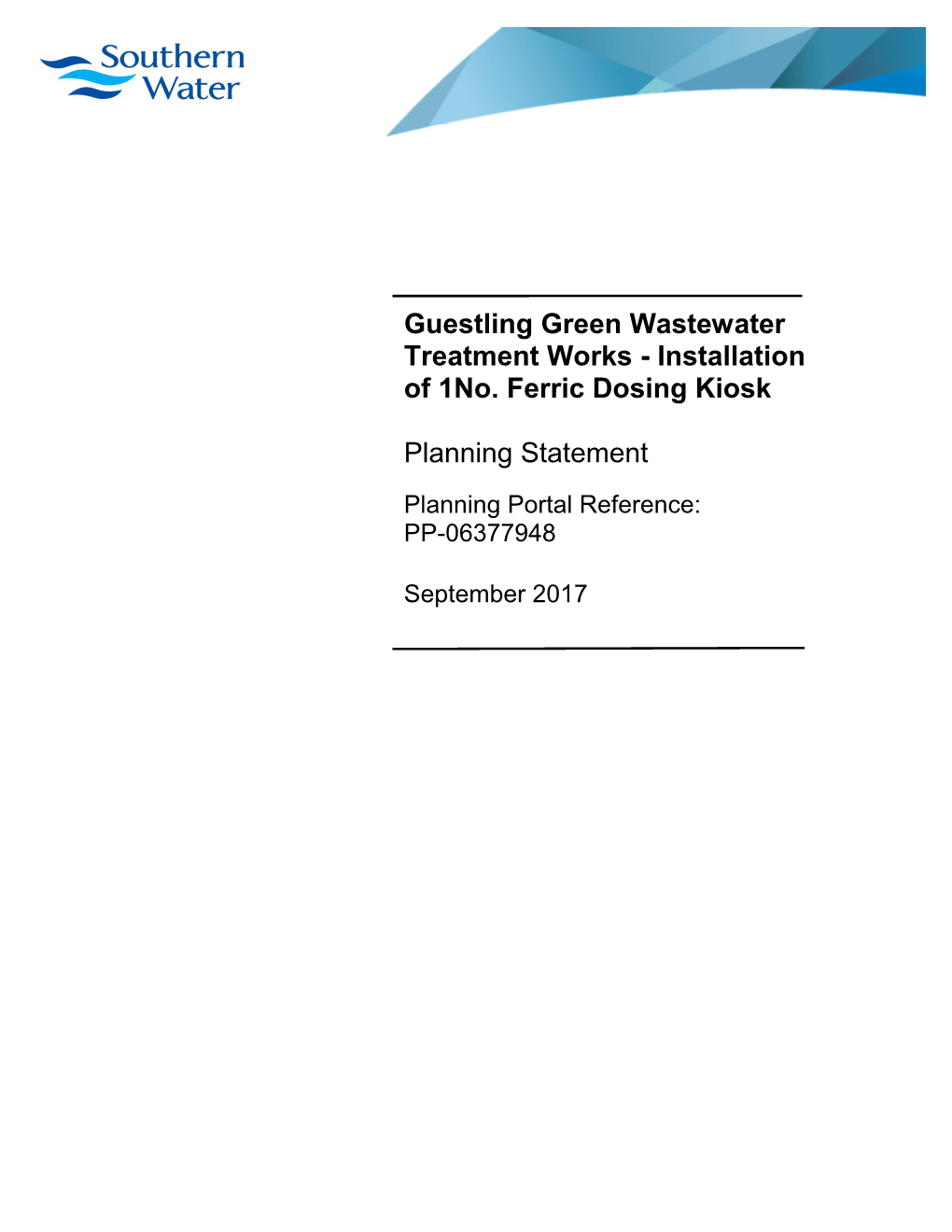 Guestling Green Wastewater Treatment Works - Installation of 1No