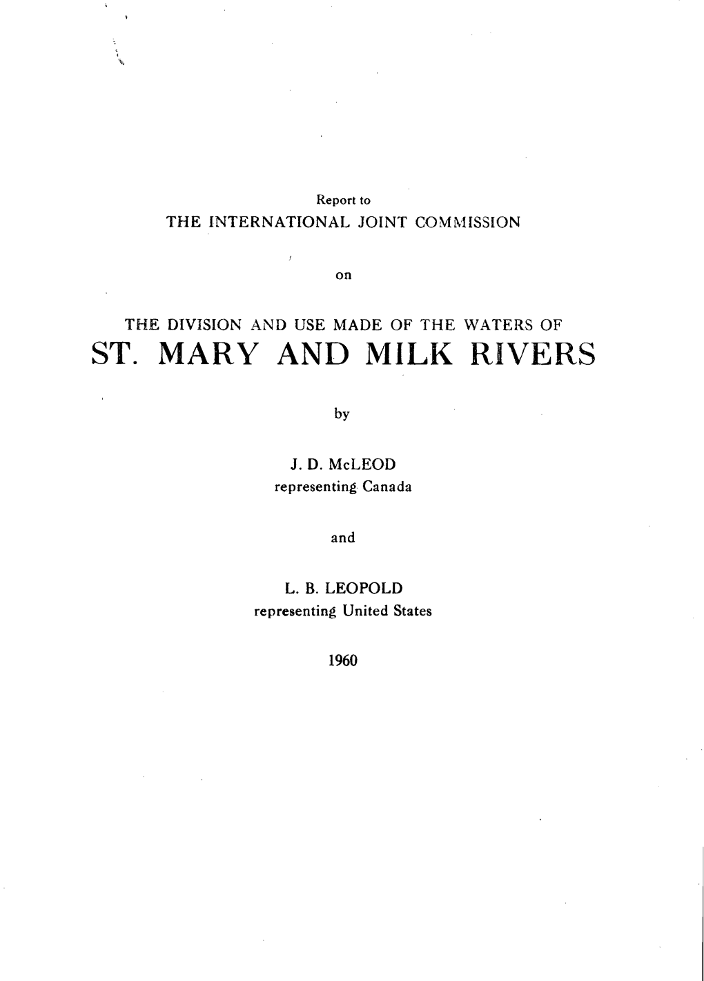 St. Mary and Milk Rivers